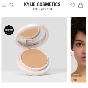 Kylie Cosmetics Cream Compact Foundation — Neutral Beige (3N)